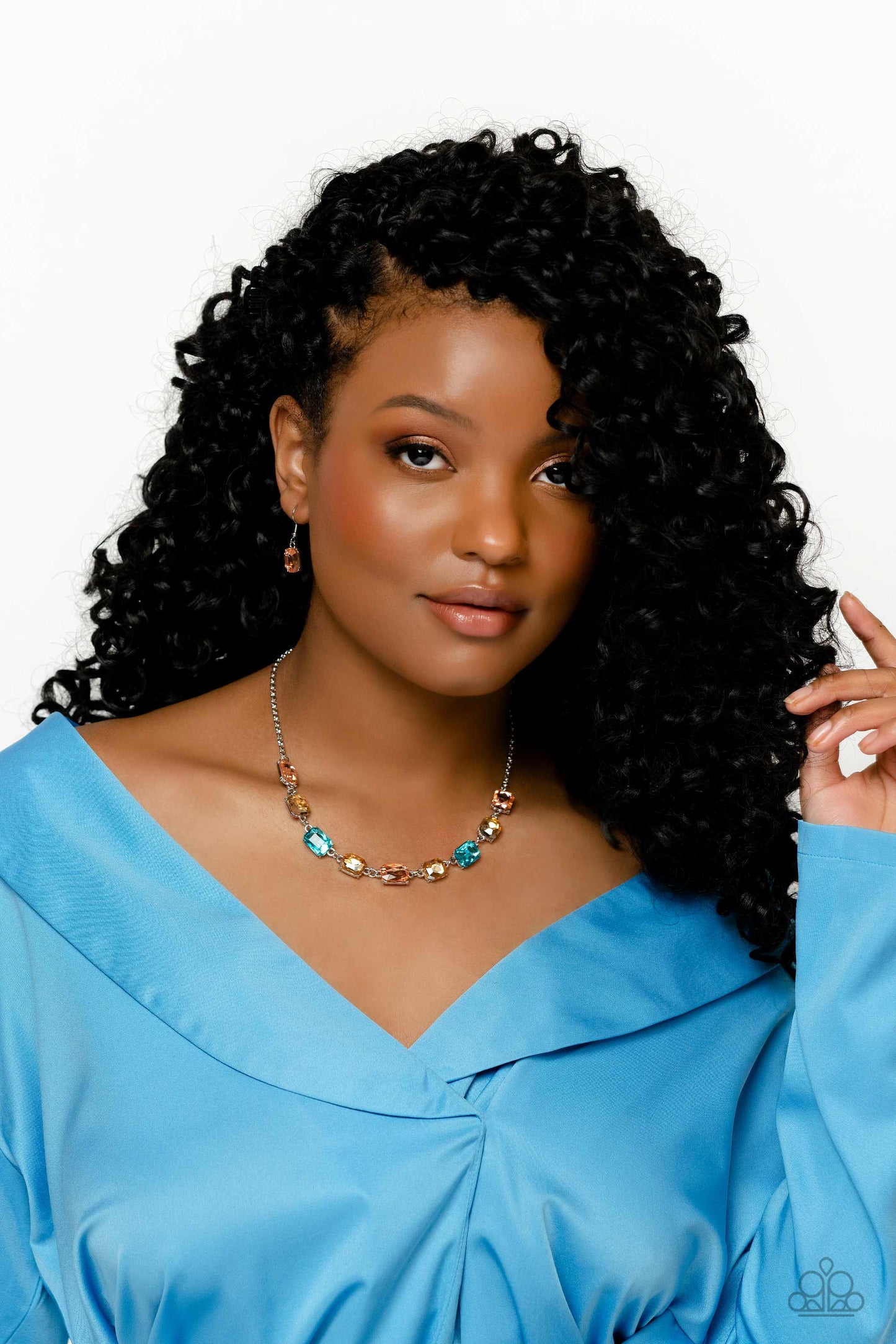 Emerald Envy - Multi Paparazzi Life of the Party Necklace