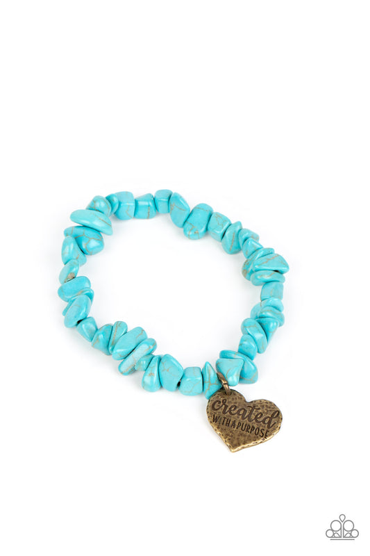 Stony-Hearted - Brass Paparazzi Bracelet