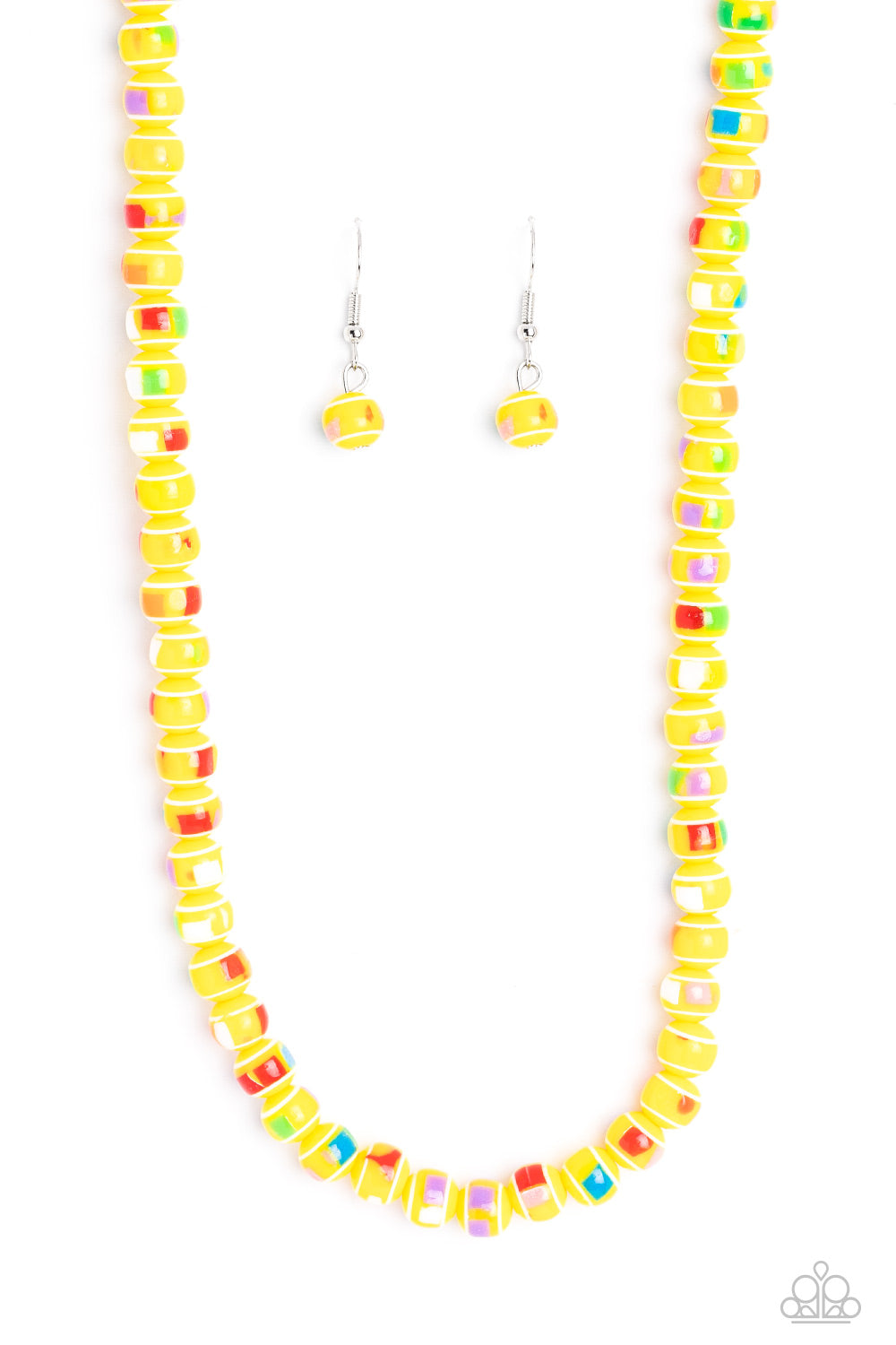 Gobstopper Glamour - Yellow Paparazzi Necklace