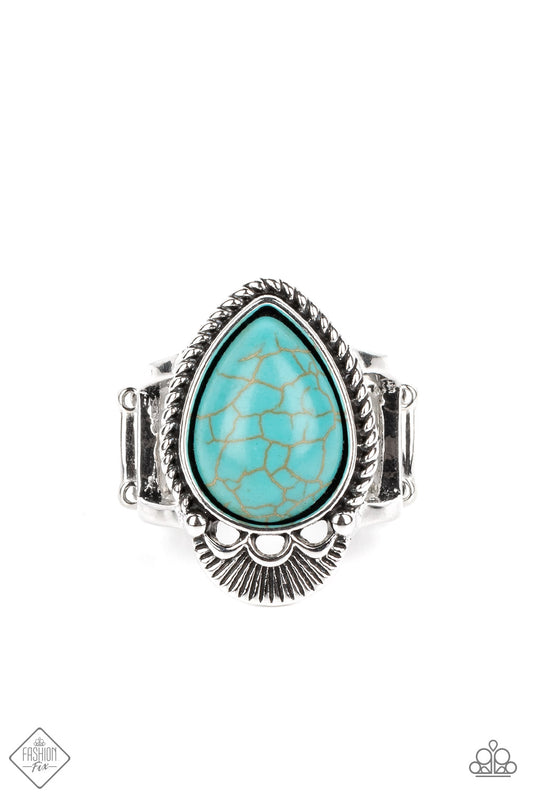Rural Rapids Blue Paparazzi Fashion Fix Ring