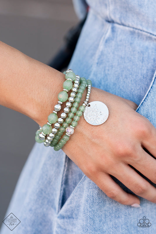 Surfer Style Green Paparazzi Fashion Fix Bracelet