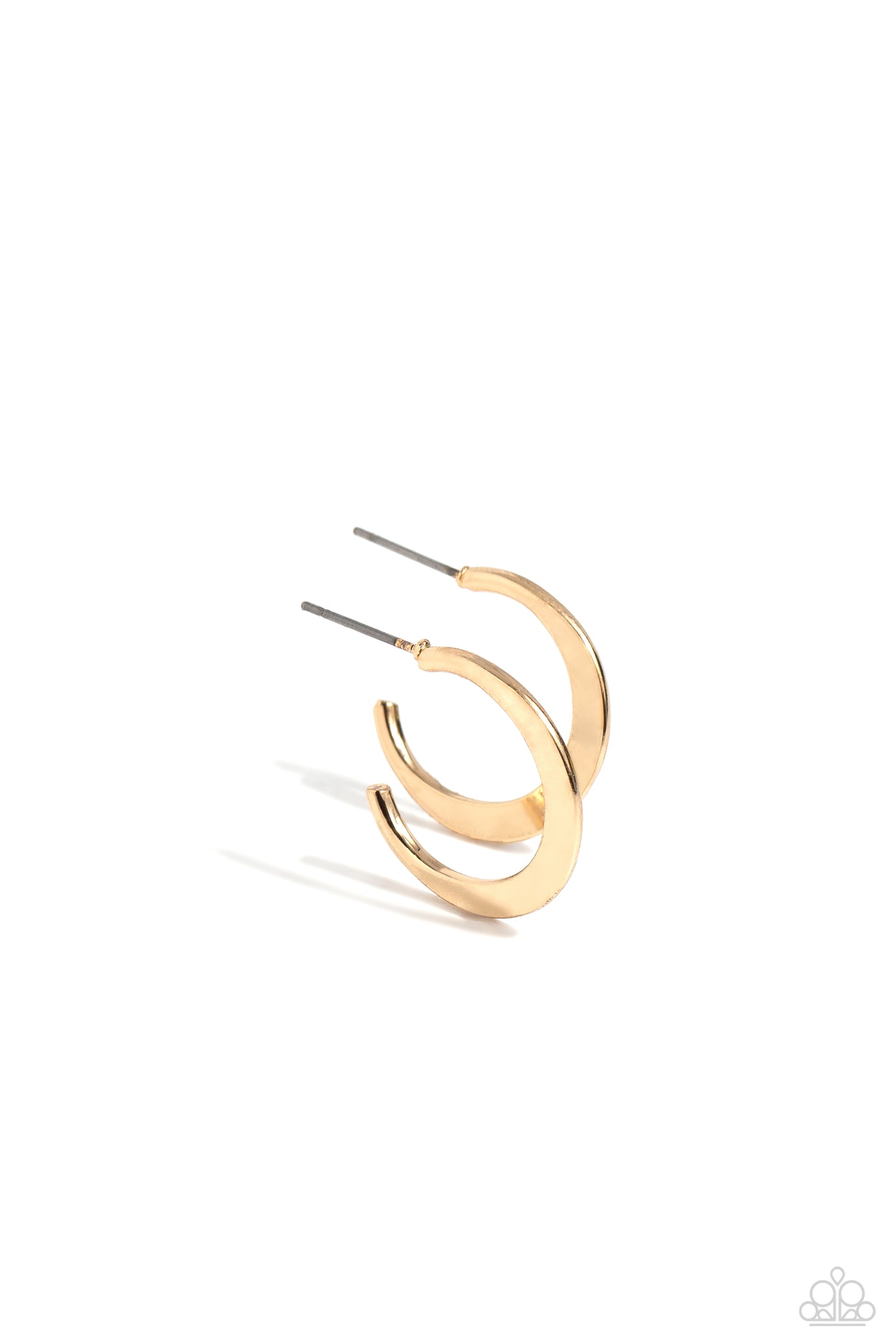 Royal Runway - Gold Dainty Hoop Earrings