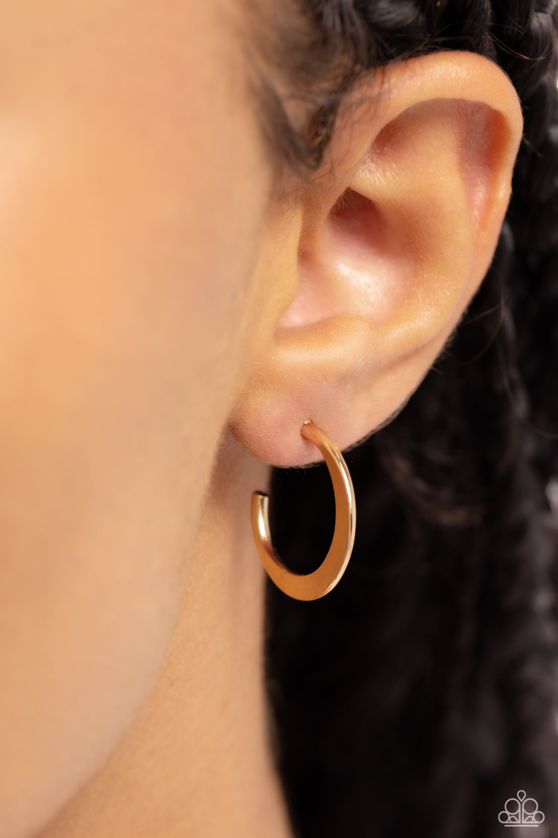 Royal Runway - Gold Dainty Hoop Earrings
