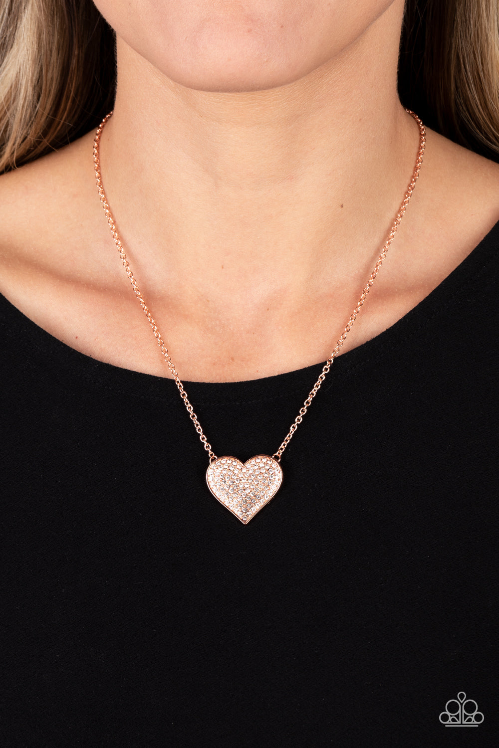Spellbinding Sweetheart - Copper Paparazzi Necklace