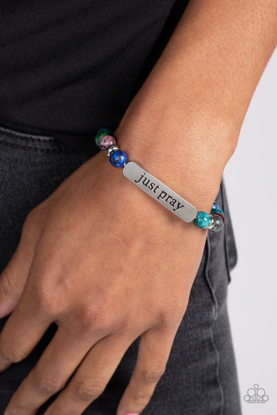 Just Pray Multi Paparazzi Bracelet