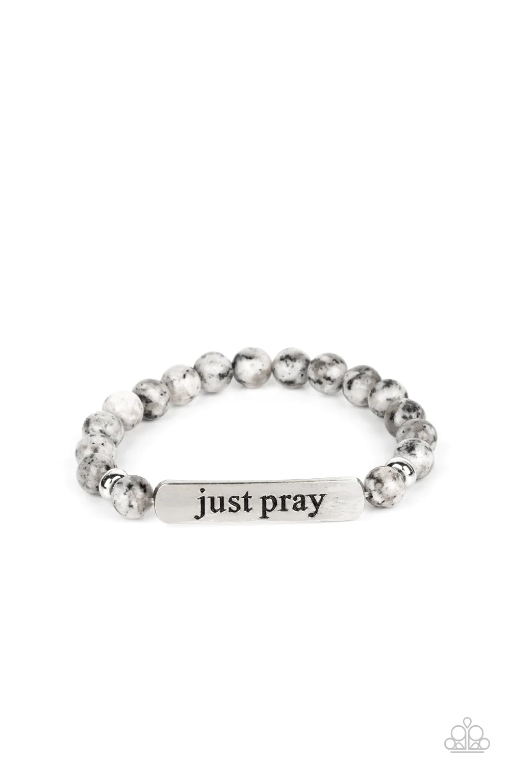 Just Pray Silver Paparazzi Bracelet