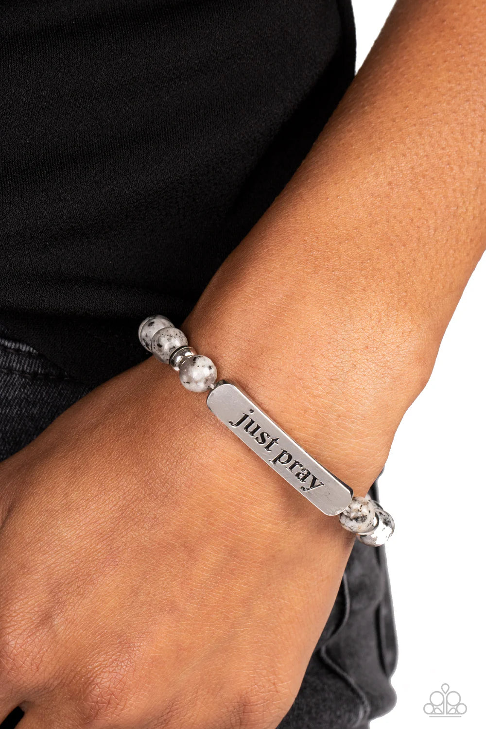 Just Pray Silver Paparazzi Bracelet