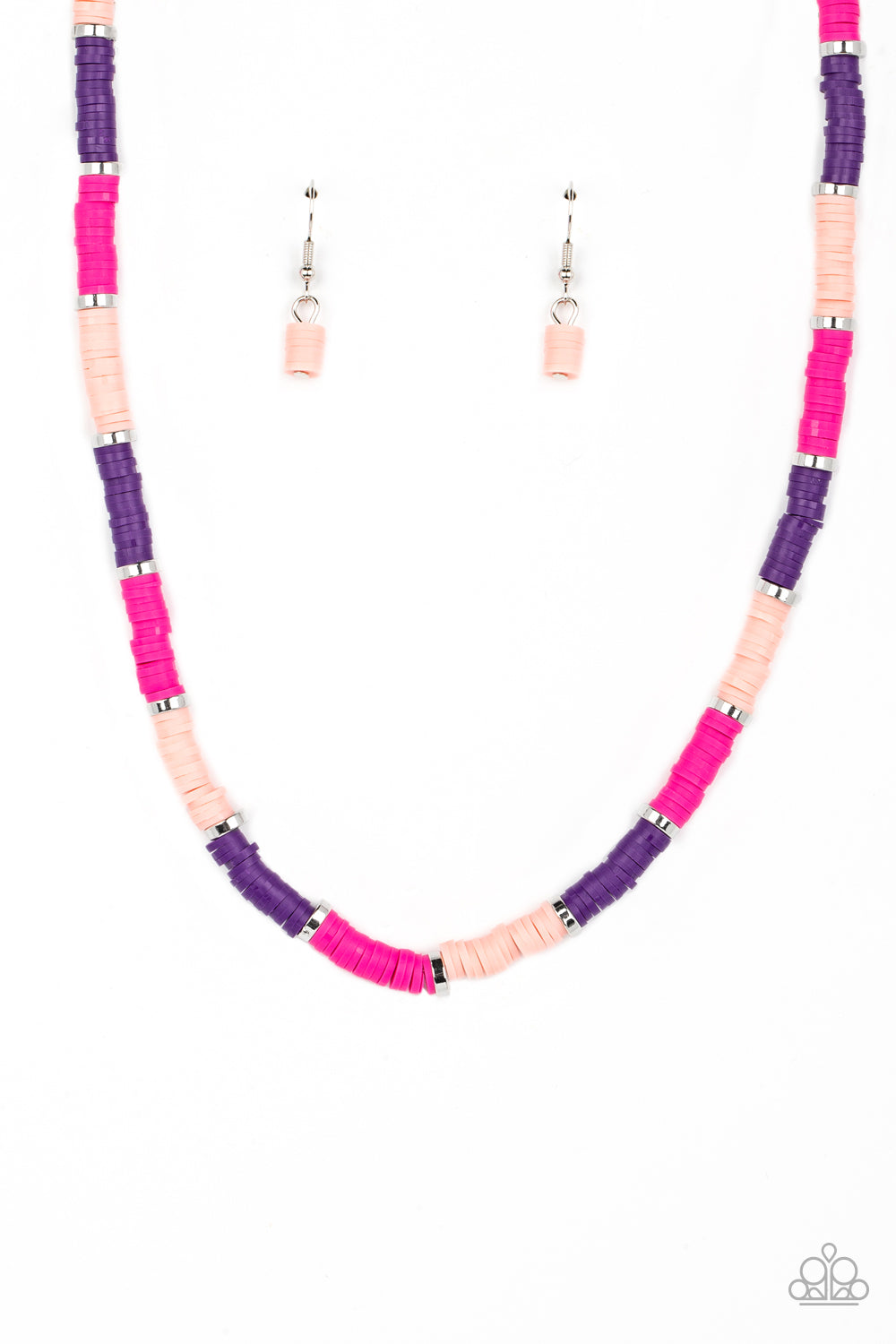Rainbow Road - Pink Paparazzi Necklace