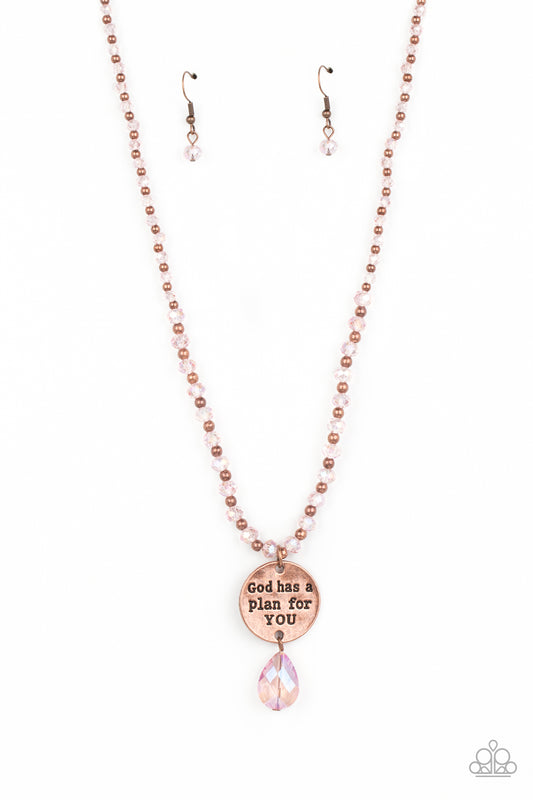 Priceless Plan - Copper Paparazzi Necklace