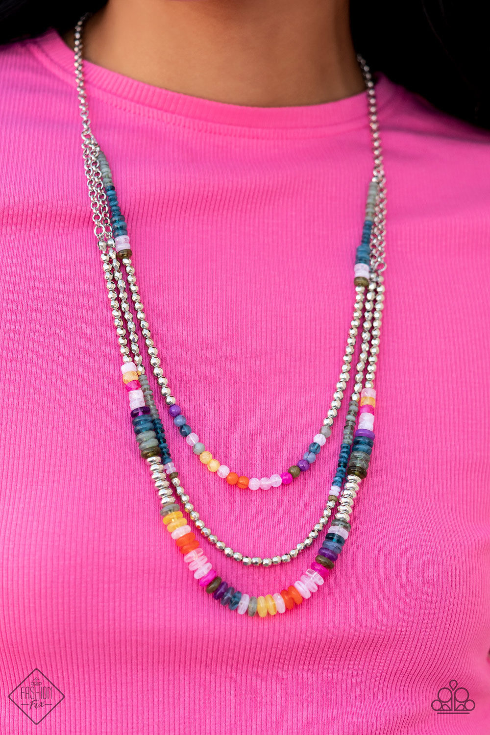 Newly Neverland Multi Paparazzi Fashion Fix Necklace