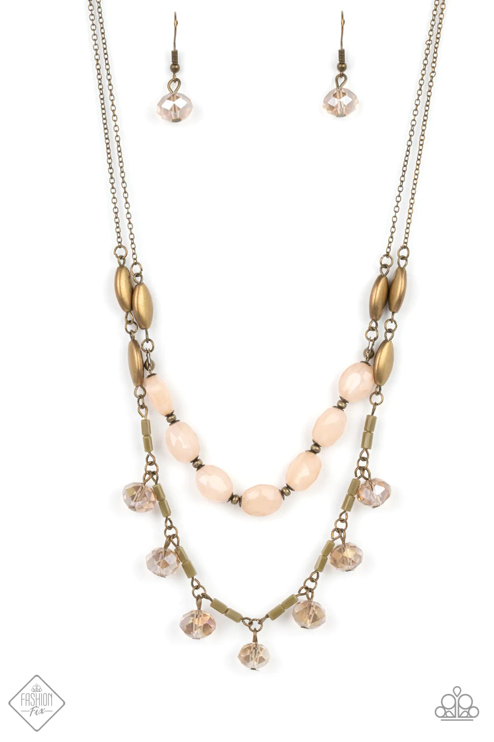 Sheen Season Brass Paparazzi Fashion Fix Necklace