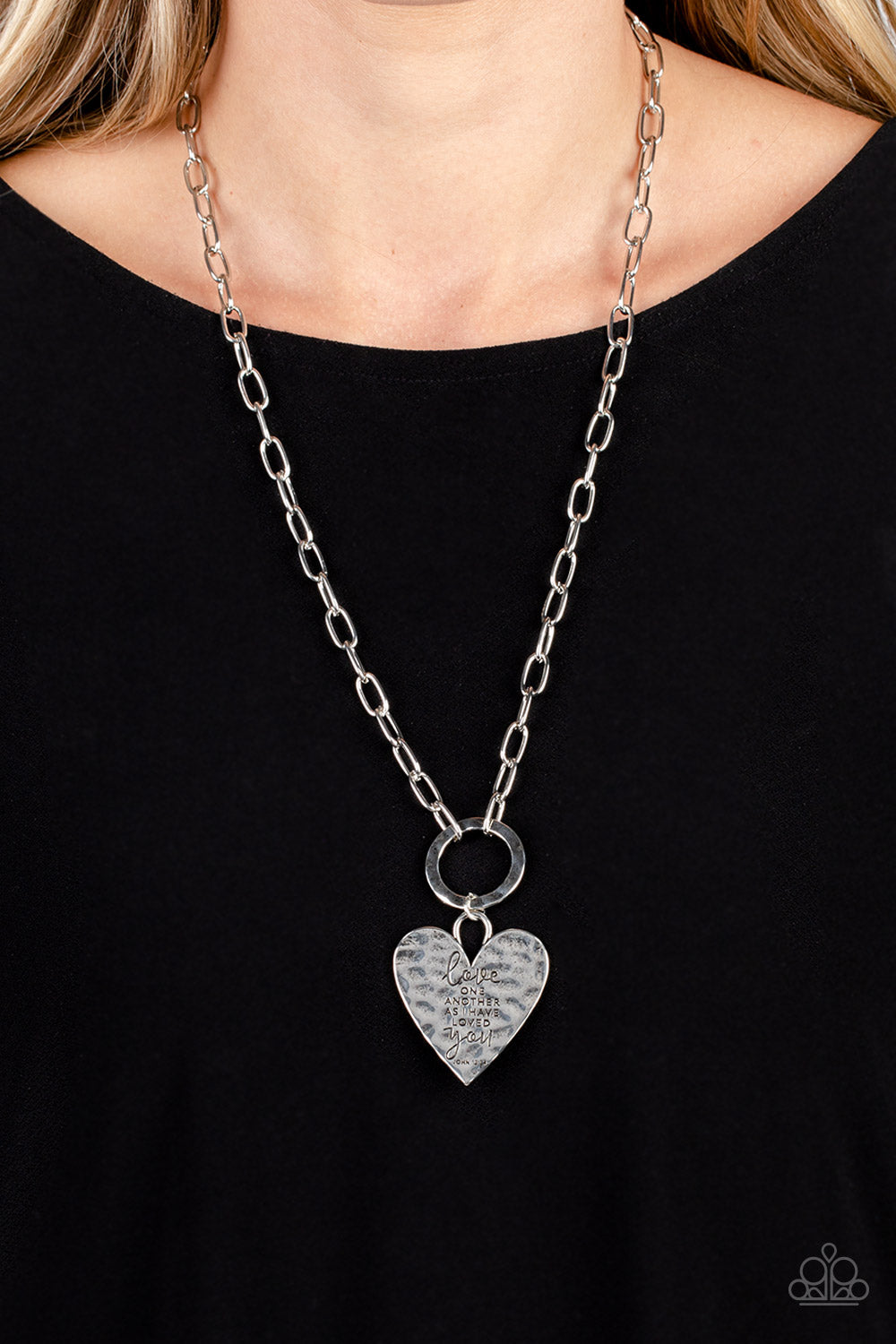 Brotherly Love - Silver Paparazzi Necklace