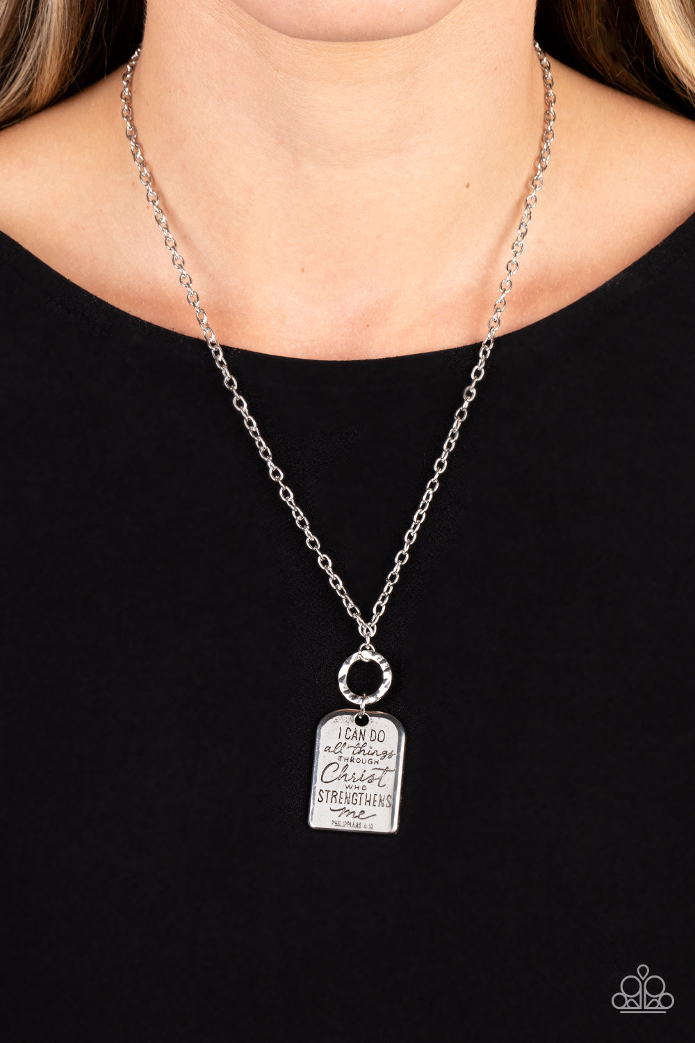 Persevering Philippians - Silver Paparazzi Necklace