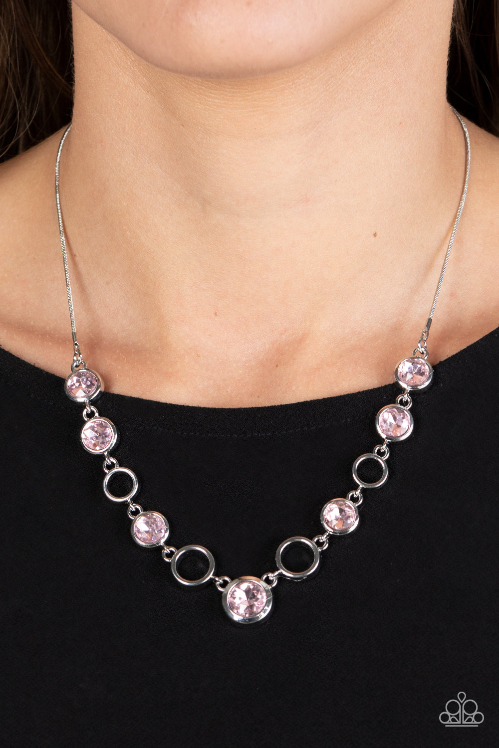 Elegantly Elite - Pink Paparazzi Necklace