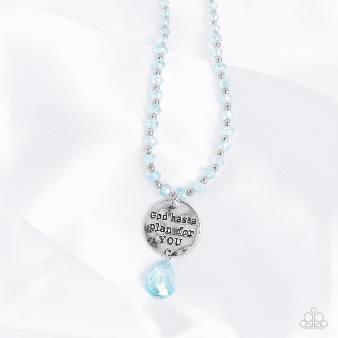 Priceless Plan - Blue Paparazzi Necklace