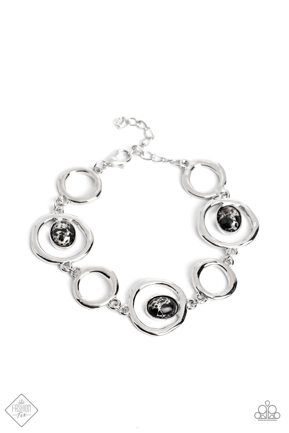 Marble Myriad Black Paparazzi Fashion Fix Bracelet