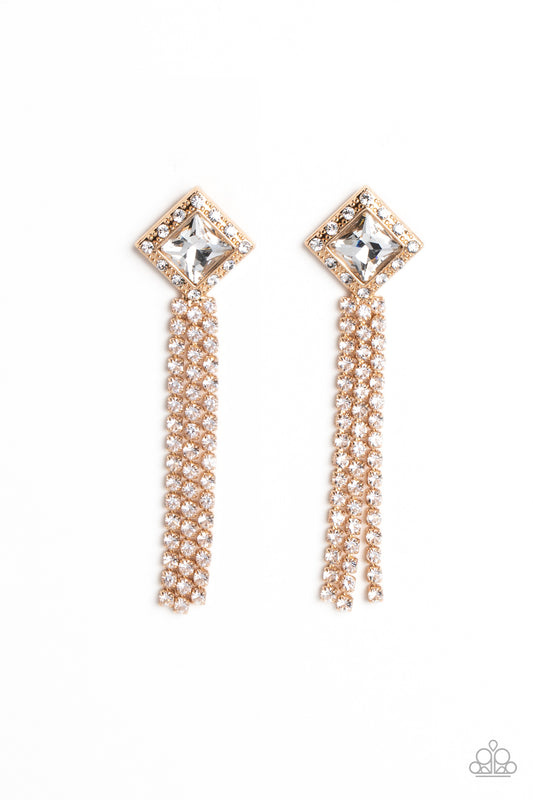 Seasonal Sparkle - Gold Earrings