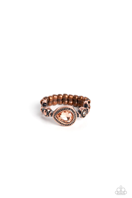 Artistic Artifact Copper Paparazzi Ring