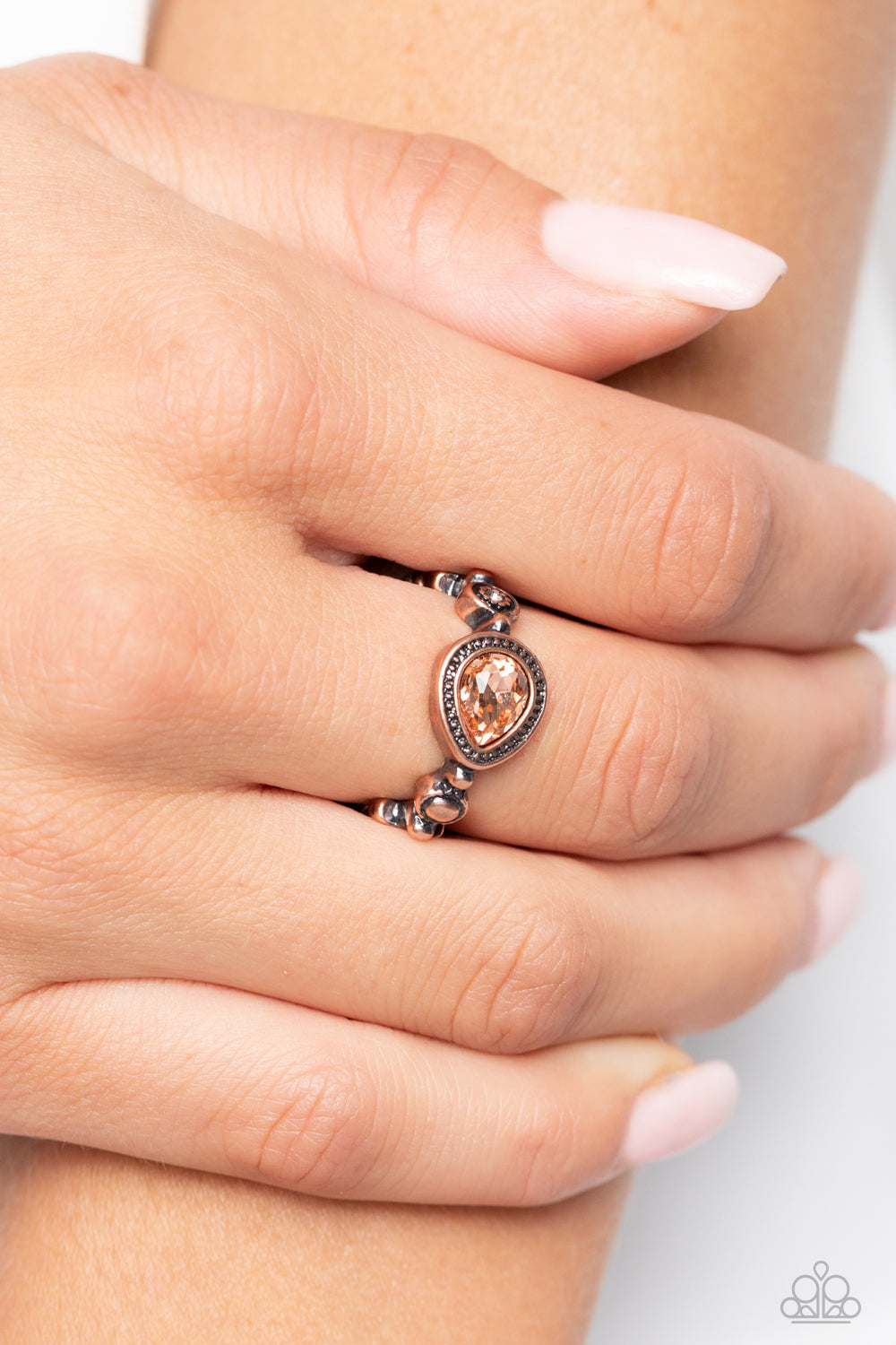 Artistic Artifact Copper Paparazzi Ring