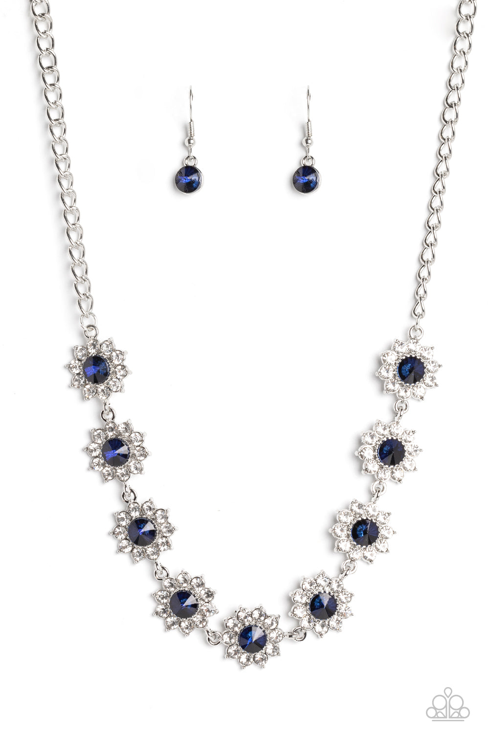 Blooming Brilliance - Blue Paparazzi Necklace