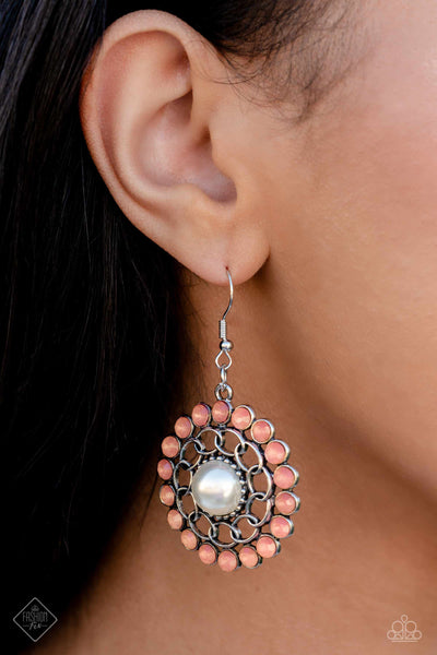 Effortlessly Eden Orange Paparazzi Fashion Fix Earrings