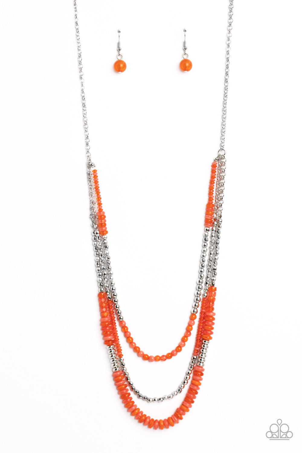 Newly Neverland - Orange Paparazzi Necklace