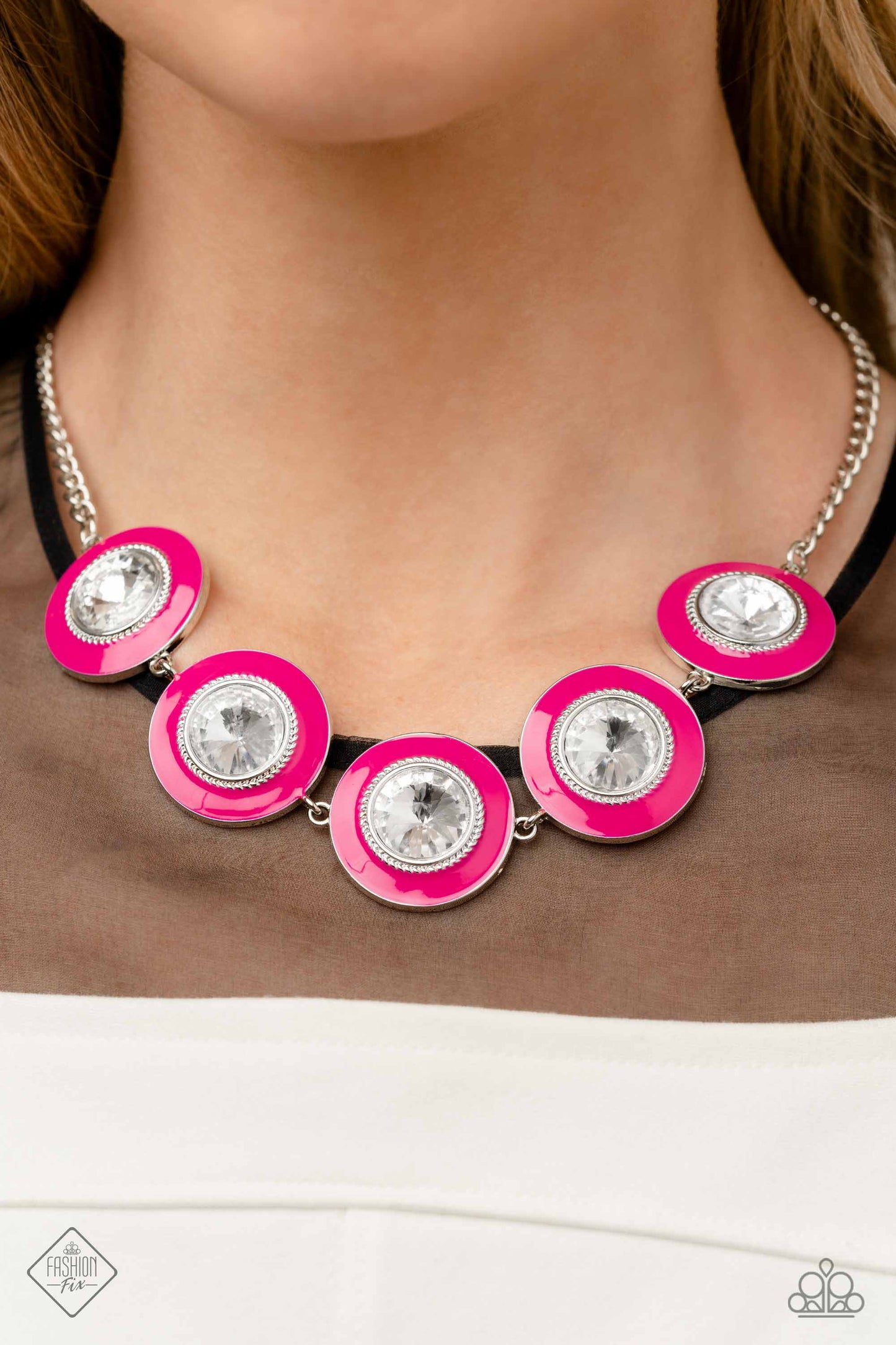 Feminine Flair Pink Paparazzi Fashion Fix Necklace