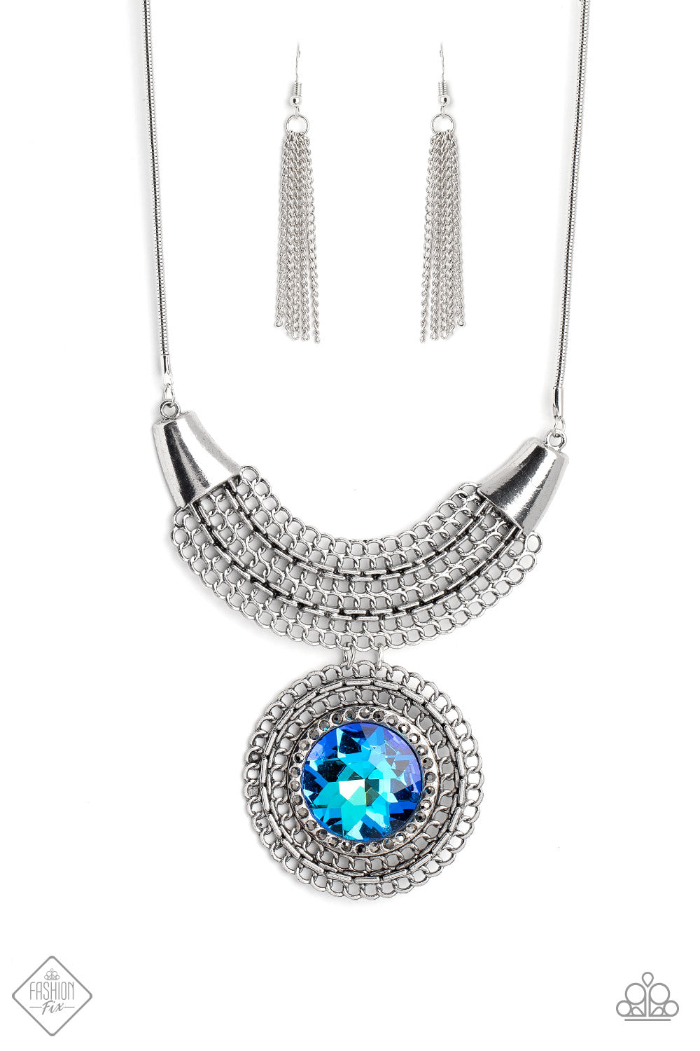 Excalobur Extravagance Blue Paparazzi Fashion Fix Necklace