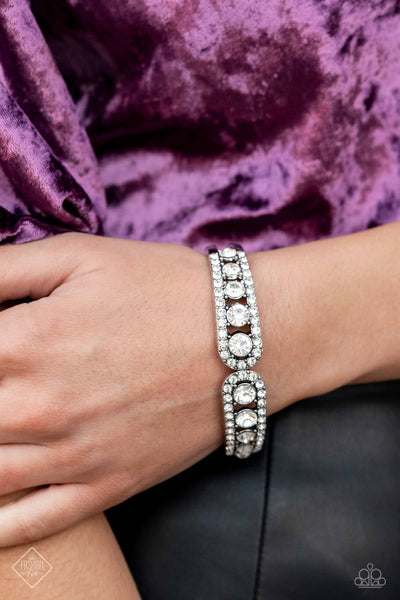 Spellbinding Splendor White Paparazzi Fashion Fix Bracelet