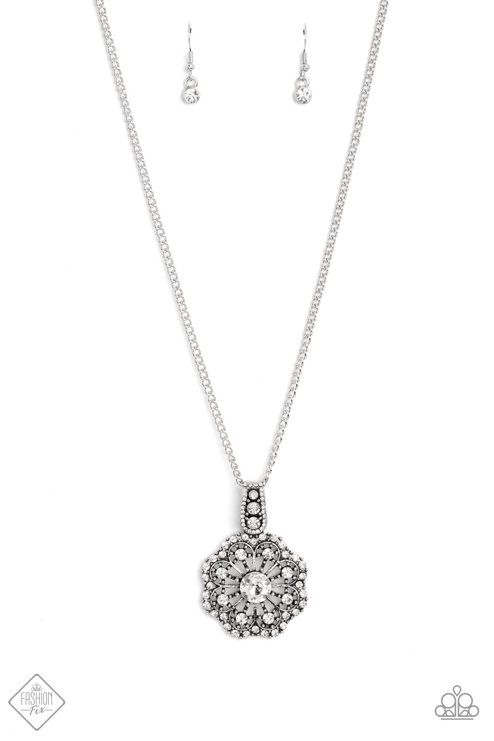 Bewitching Brilliance White Paparazzi Fashion Fix Necklace