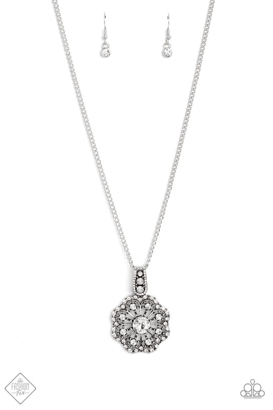 Bewitching Brilliance White Paparazzi Fashion Fix Necklace