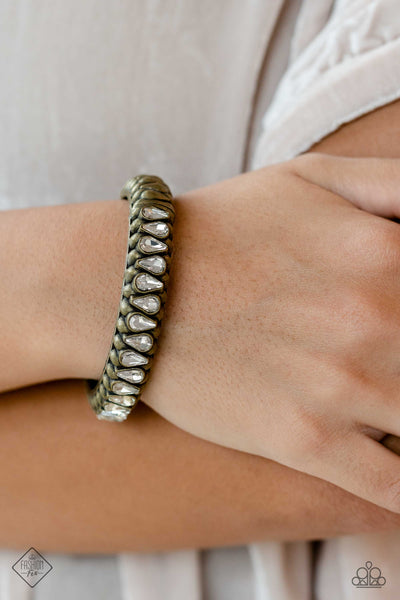Crafted Coals Brass Paparazzi Fashion Fix Bracelet
