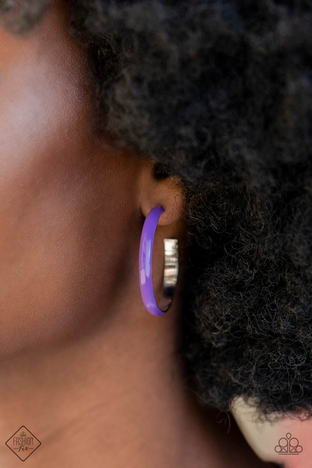 Groovy Glissando - Purple Paparazzi Hoop Fashion Fix Earrings