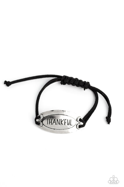 Thankful Tidings - Black Paparazzi Urban Bracelet