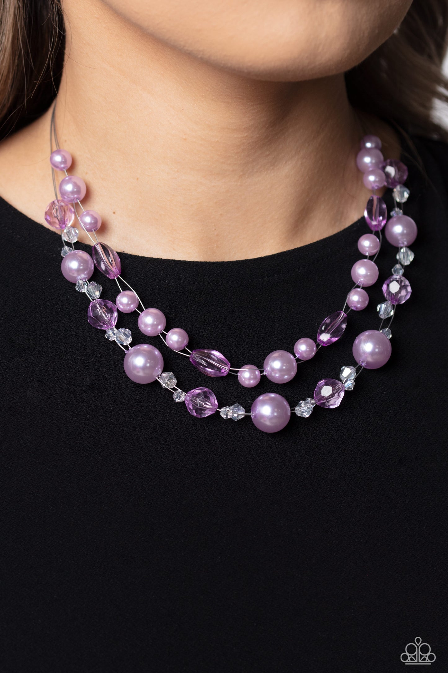 Parisian Pearls - Purple Paparazzi Necklace