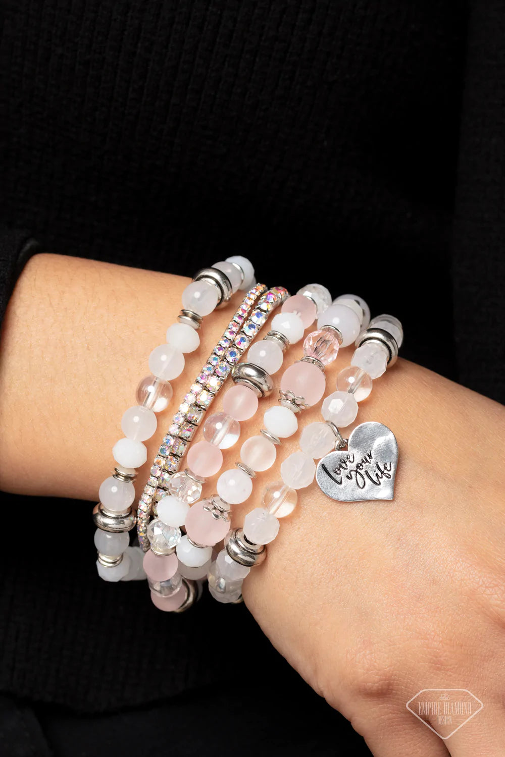 Optimistic Opulence Pink Paparazzi Life of the Party Bracelet