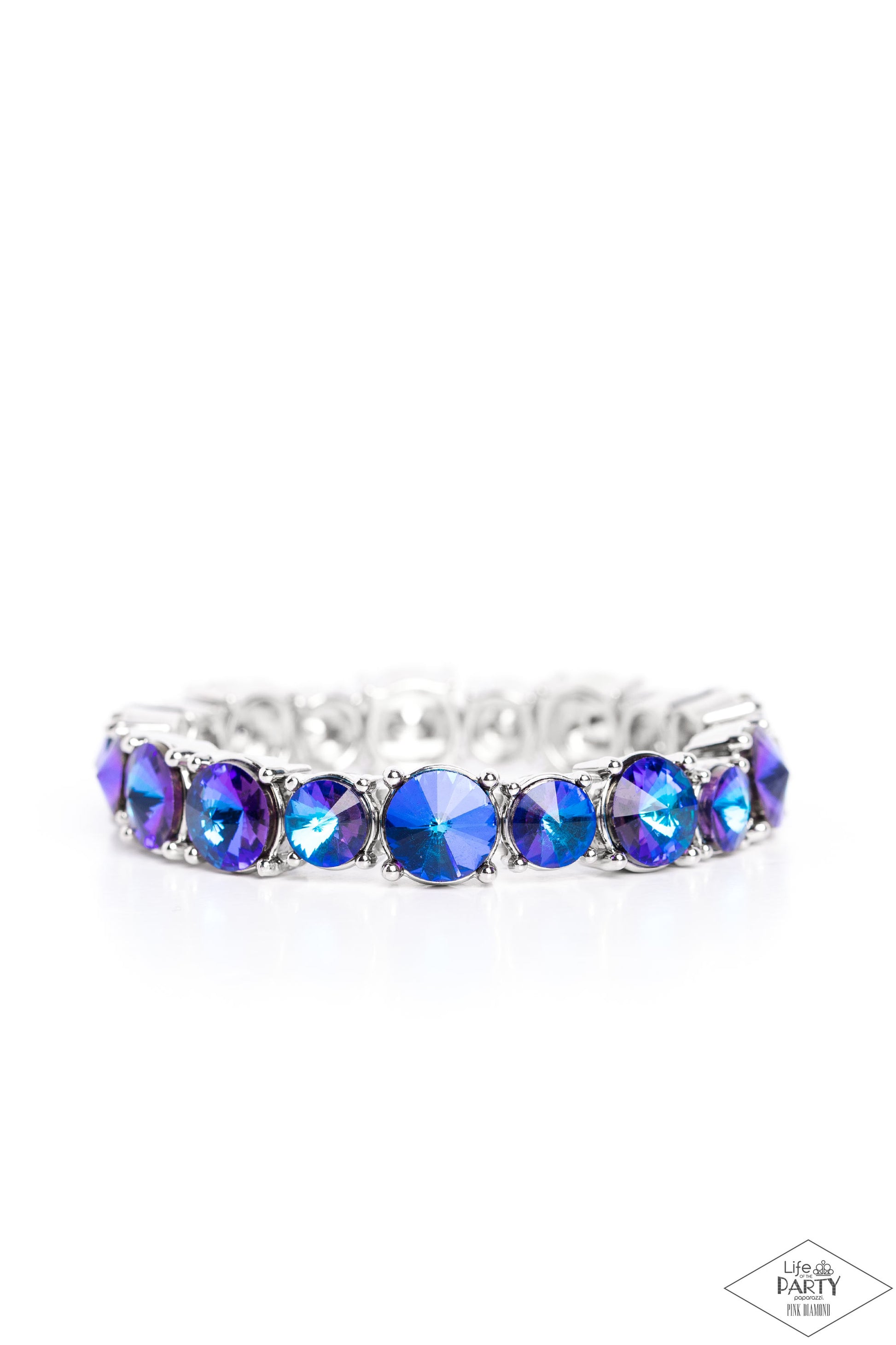 Born To Bedazzle - Blue Paparazzi Life of the Party Bracelet