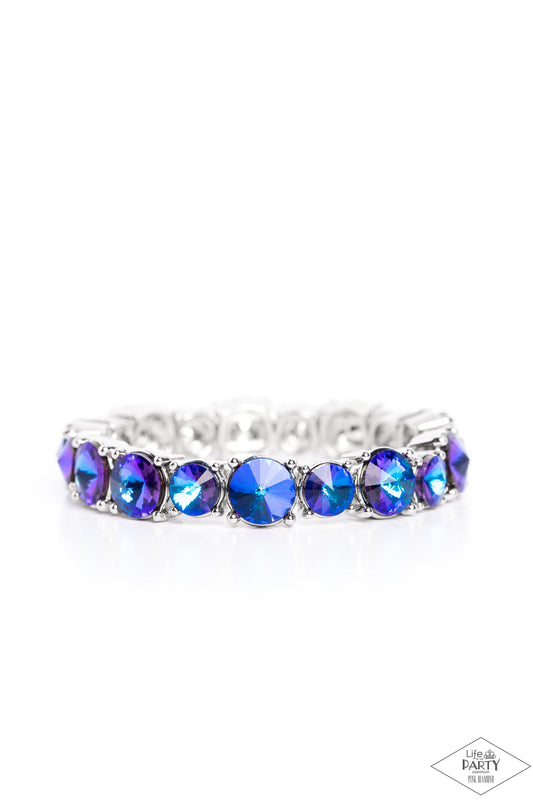 Born To Bedazzle - Blue Paparazzi Life of the Party Bracelet