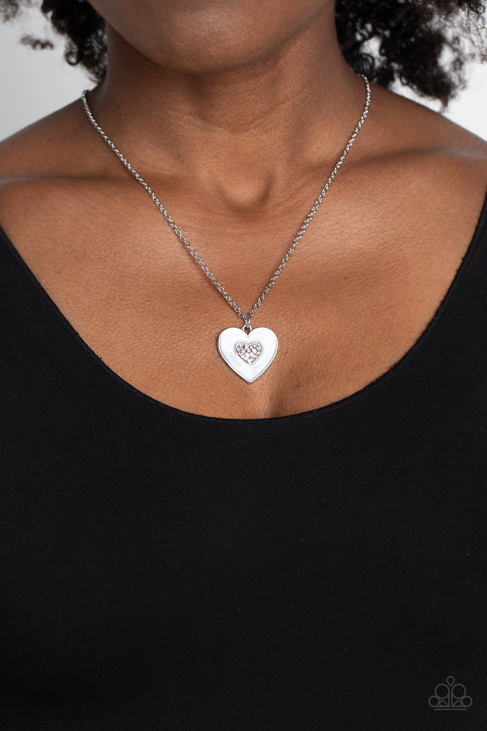 So This Is Love - White Paparazzi Necklace