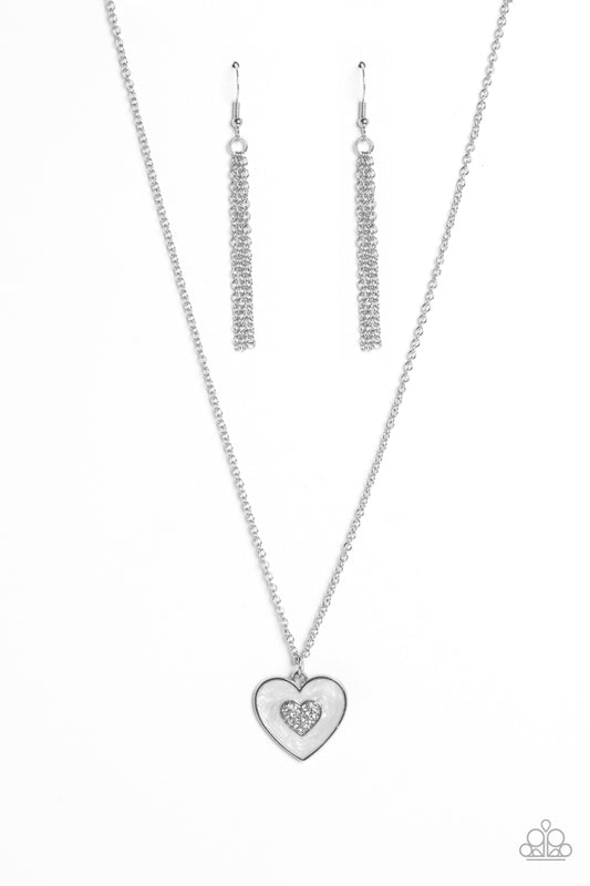 So This Is Love - White Paparazzi Necklace
