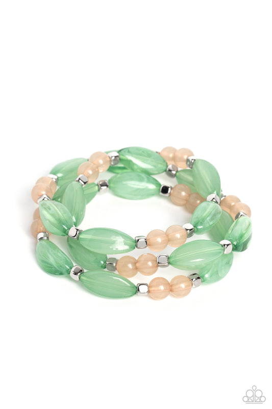 BEAD Drill - Green Paparazzi Bracelet