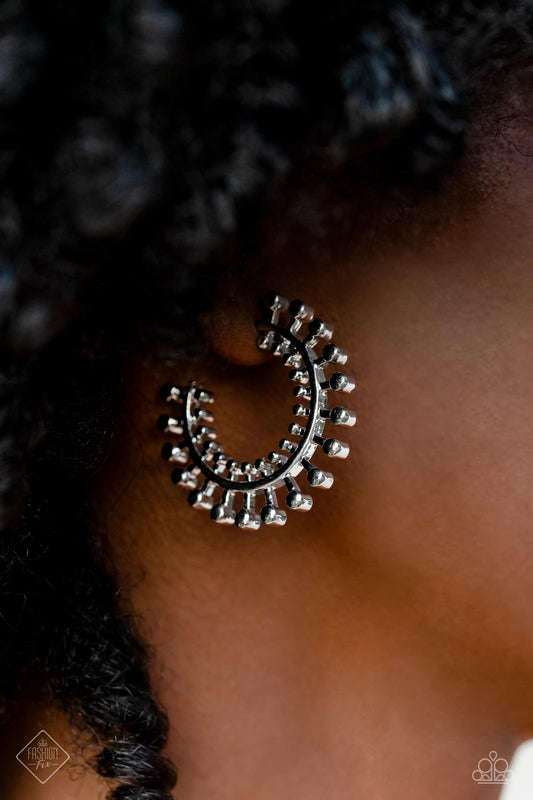 The Way You Make Me WHEEL Silver Fashion Fix Earrings