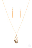 Swank Bank - Gold Paparazzi Necklace