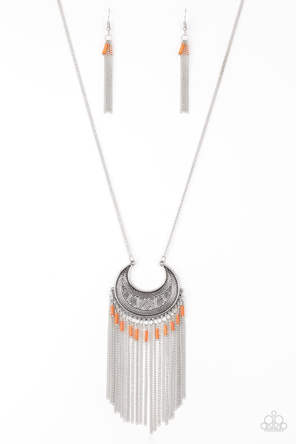 Mad About Madagascar Orange Paparazzi Necklace