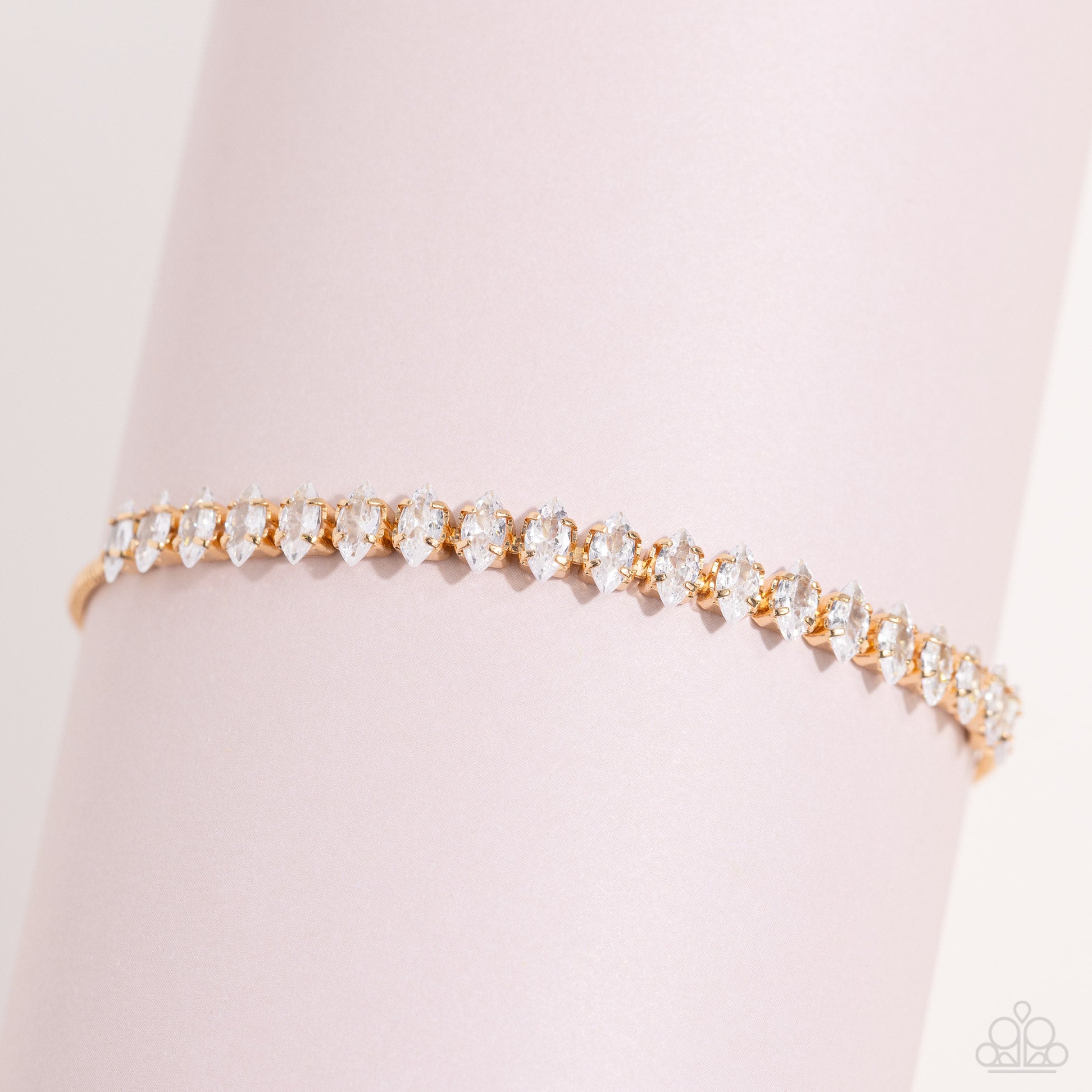 Dynamic Diamonds - Gold Paparazzi Bracelet