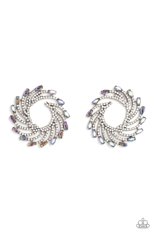 Firework Fanfare - Multi Paparazzi Life of the Party Earrings