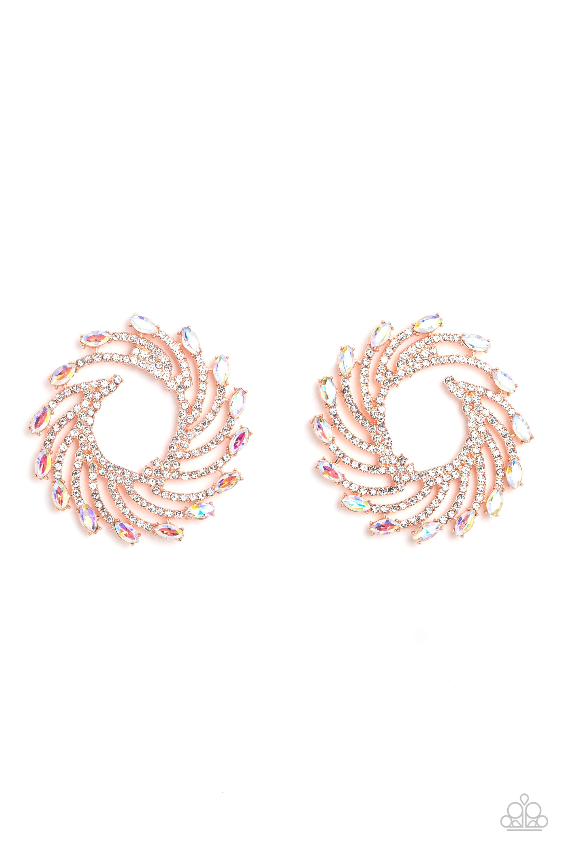 Firework Fanfare - Copper Paparazzi Earrings