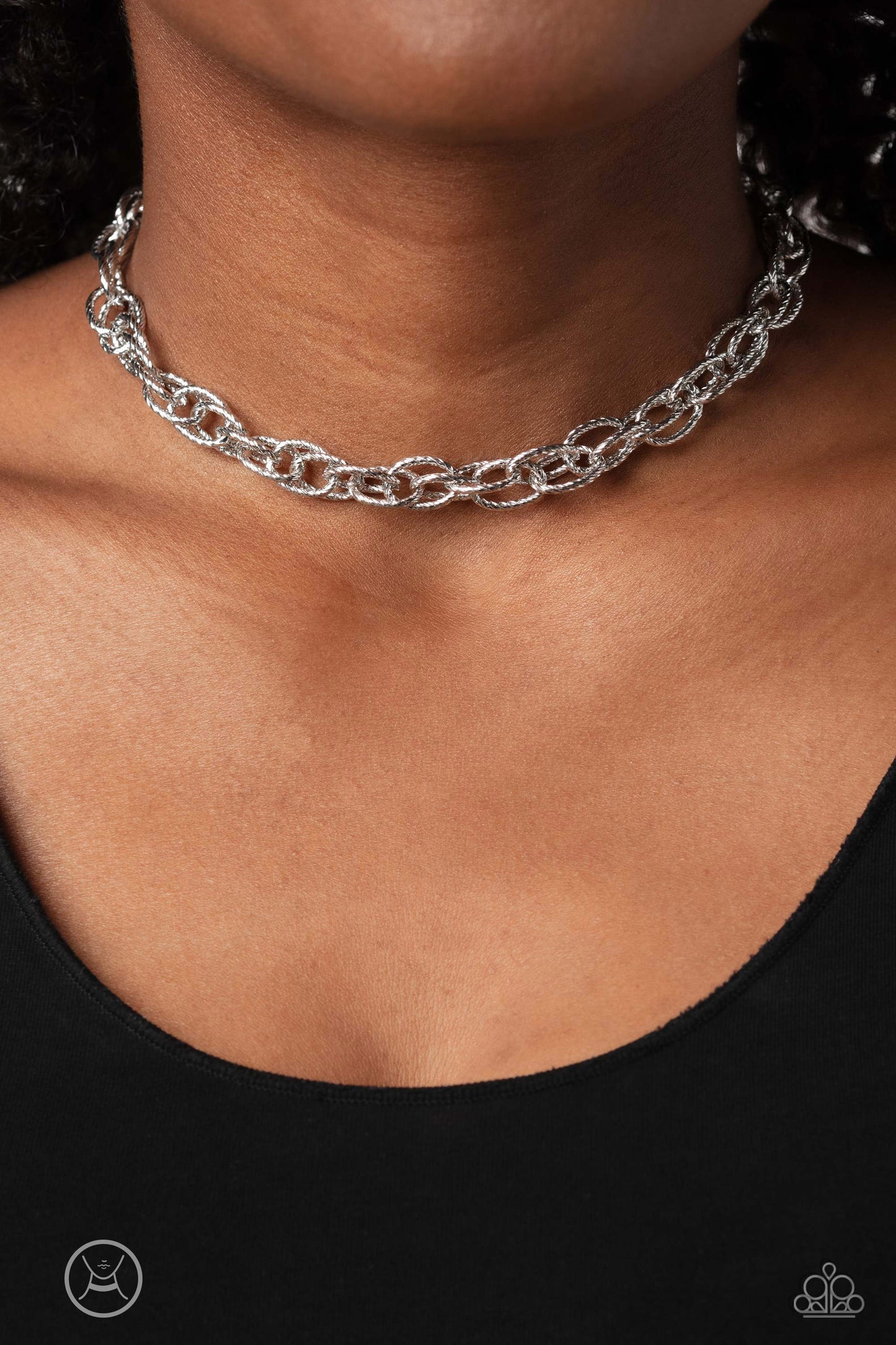 If I Only Had a CHAIN - Silver Paparazzi Necklace