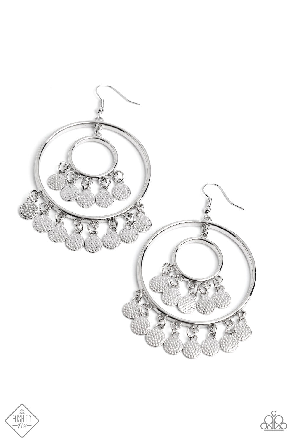 Caviar Command Silver Paparazzi Earrings