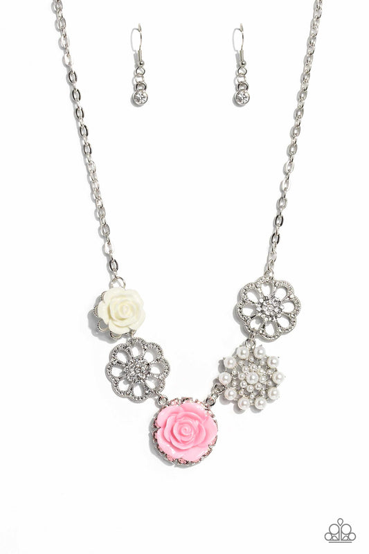 Tea Party Favors - Pink Paparazzi Life of the Party Necklace